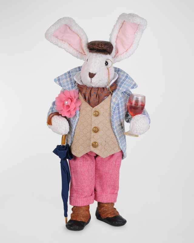 Easter Strolling Bunny Figurine